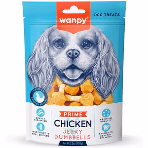 تشویقی سگ ونپی مدل Chicken Jerky Dumbbells وزن 100 گرم