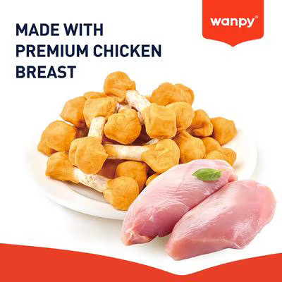 تشویقی سگ ونپی مدل Chicken Jerky Dumbbells وزن 100 گرم