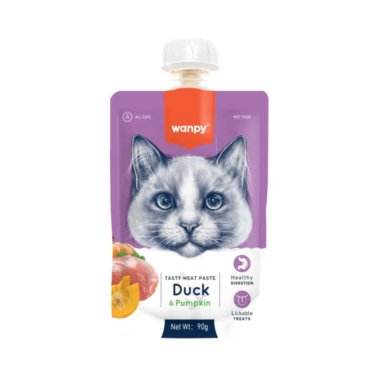 پودینگ گربه ونپی مدل duck and pumpkin وزن 90 گرم